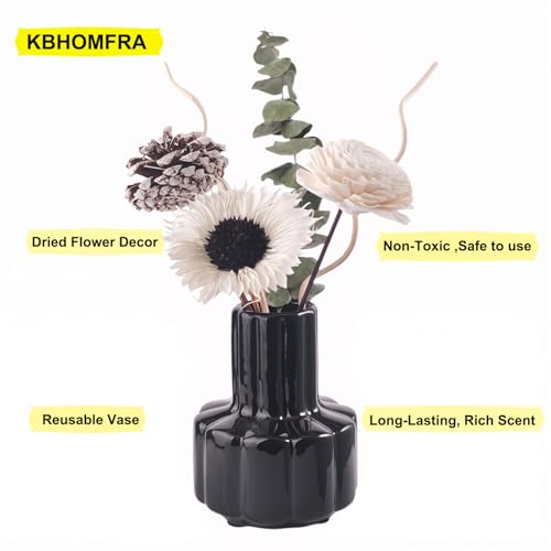 Reed diffuser con flores secas y aroma a jazmín 60ml miniatura 3