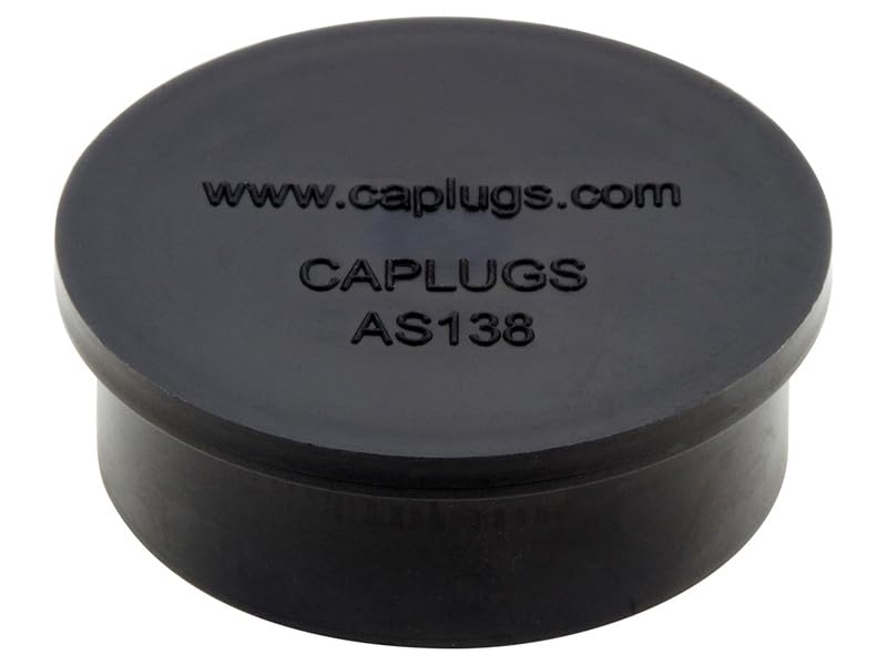 Image of Caplugs AS138-43A AS138 Series - Plastic Electrical Connector Dust Cap, 100 Pack, Yellow LD-PE, 1.547 inch W x 0.625 inch L x 1.297 inch ID, SAE Aerospace Specification AS85049 /138 (ZAS13843AY1)