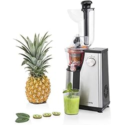 Extractor De Jugos Moulinex Frutelia Precio H.Koenig GSX18 - Licuadora para fruta y verdura de prensado en frio, extractor de jugos vertical, 400 W, 1 l .