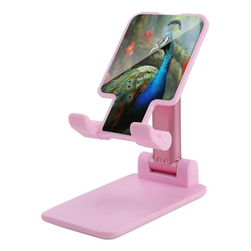 Support téléphone réglable et pliable universel motif paon
