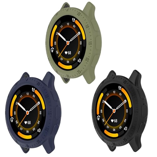 FitTurn Case for Garmin Venu 3, 1 Pack Venu 3 Smart Watch Case Protective Cover Anti Scratch Frame Bumper for Garmin Venu 3 45mm Smartwatch (3pack-1)