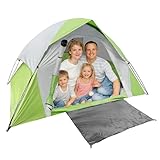 XL 6 Person Dome Camping Tent, Double Layer Waterproof, Removable Rain Fly, for Outdoor Hiking, Fishing (6 People Green)