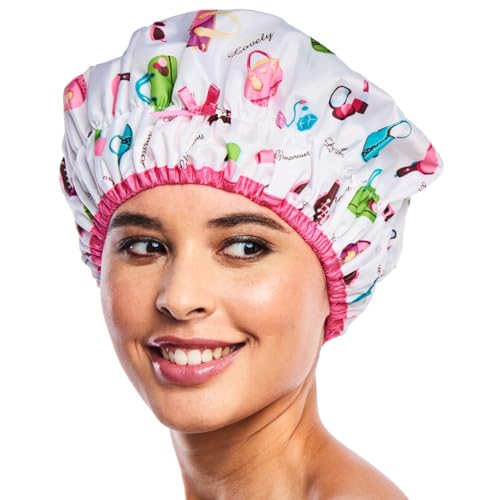 Betty Dain Fashionista Collection Mold Resistant Lined Shower Cap, Diva