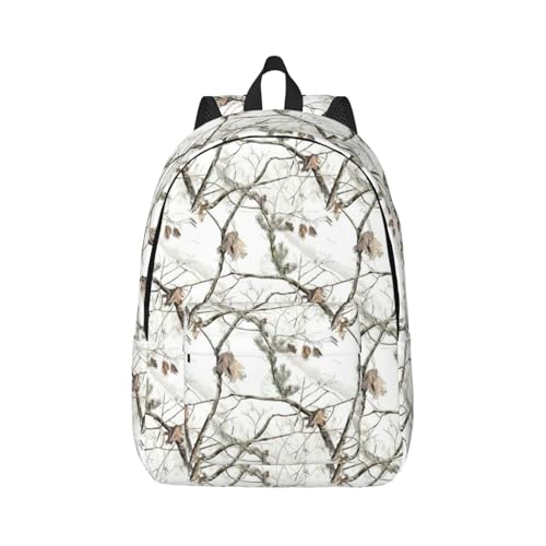 Sac à dos pour ordinateur portable camouflage blanc, le confort sans compromis