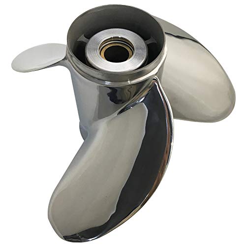 Image of Stainless Steel Propeller 13 1 /2x15 14x17 14x19 14x21 13 7 /8X15 for DF70 /80 /90 /100 /115 /140 Suzuki Outboard 15 Spline Tooth RH