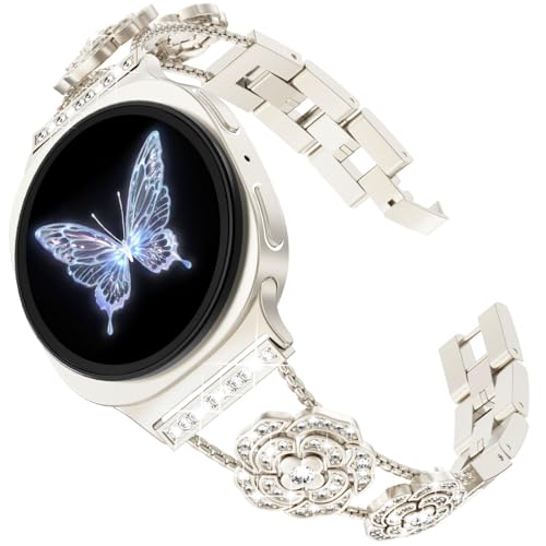 Galaxy Watch 8/ Watch 8 Classic 40mm/44mm�ɑΉ��B�L���L���P���_�C�������h�J�����A�o���h�B�����p���O�W���A���[�u���X���b�g�BGalaxy Watch 8/8 Classic�AStarlight�B