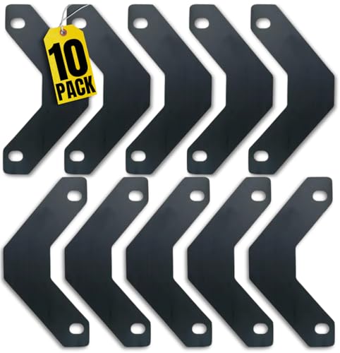 1InTheOffice Levantadores de folhas de fichário, 28 x 21 cm, preto, 10 peças por pacote