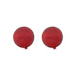 Stick-on Round Reflectors - Safety Spoke Reflective Quick Mount Custom Accessories Adhesive Reflecto