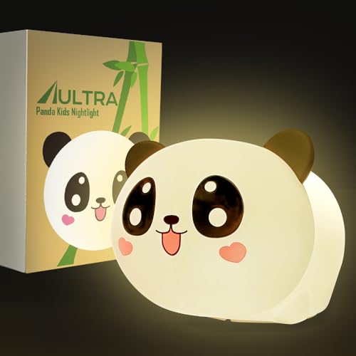 Lámpara de noche panda recargable USB para niños