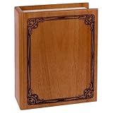 Memorials.com Book Mahogany Cremation Urn | Made in The USA Elegant Wood Urn