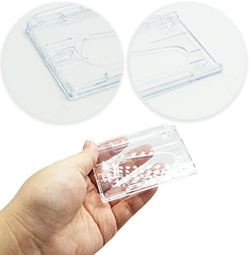 2 Pcs Retractable Badge Holder Reel, 2 Pcs ID Card Holder