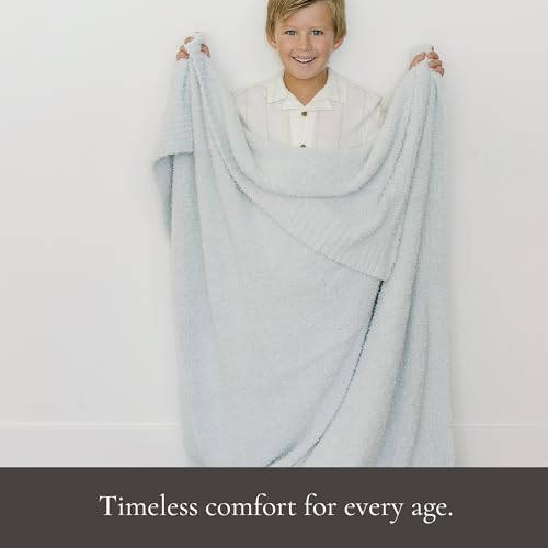 Image of SARANONI Bamboni Baby Blanket | Luxury Plush Super Soft Blanket | Breathable Comfy Blankets for Kids and Teens | Sky Blue - 40 inch x 60 inch