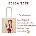 IllustrArte Bolsa Tote Flamenca Pepa Imagen de IllustrArte Bolsa Tote Flamenca Pepa