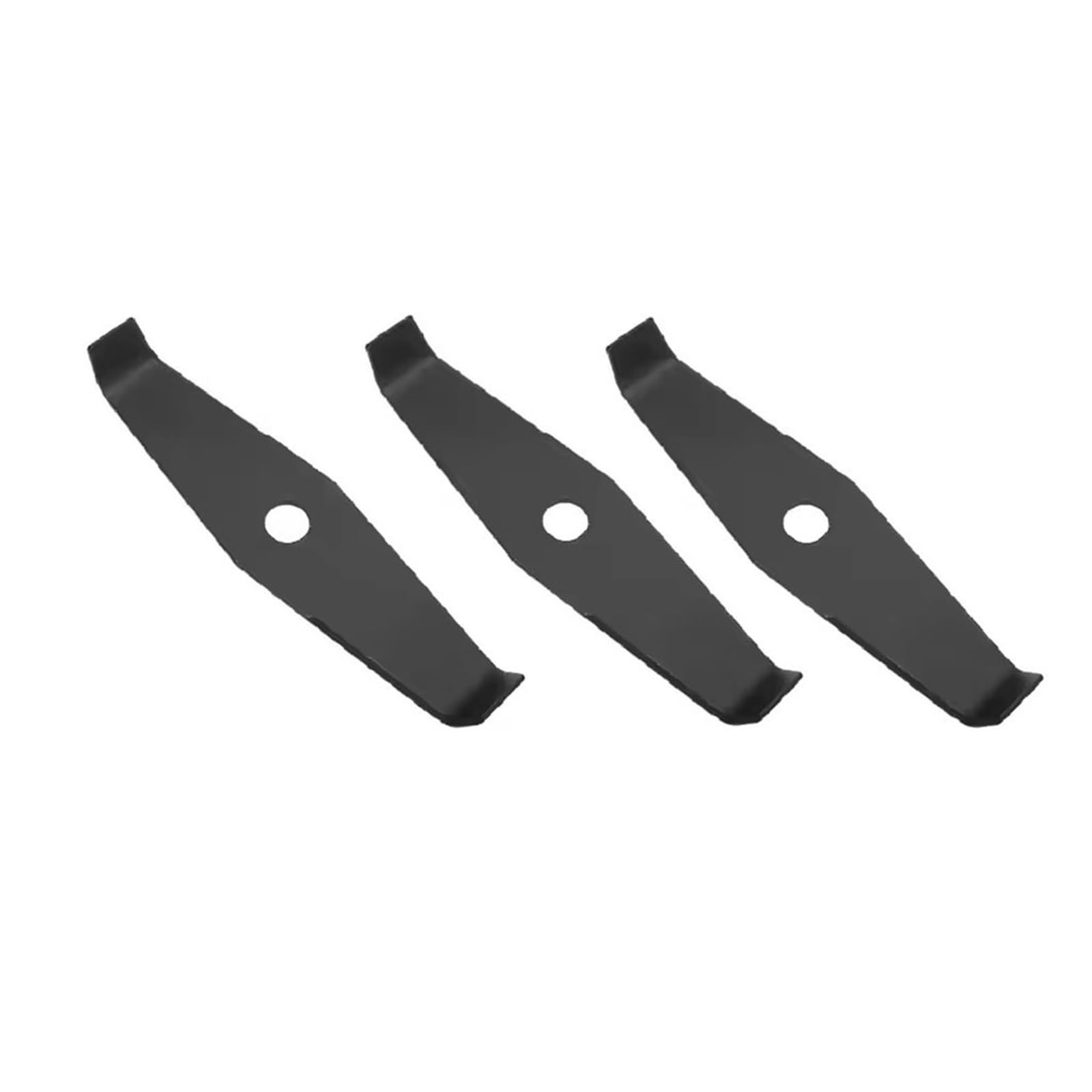 Genérico Cuchilla de cortacésped 2 Dientes, Acero al manganeso | Cuchilla redonda de 310 mm con orificio de 25,4 mm y grosor de 3 mm para hierba y maleza(3pcs)