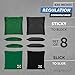 Play Platoon Professional Cornhole Bags - Set of 8 Regulation All Weather Two Sided Improved Bean Bags for Pro Corn Hole Game - 4 Kelly Green & 4 Black