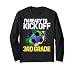Funny Back To School First day Of 3rd grade Soccer Boys Kids Long Sleeve T-Shirt
