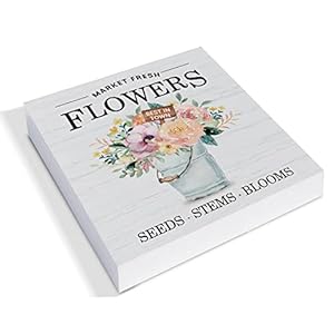 Farmhouse Spring Summer Flower Wood Box Sign Decor Desk Sign Fresh Flowers Bucket Wooden Box Block Sign Rustic Home Garden Shelf Wall Decoration Farmhouse Spring Summer Flower Wood Box Sign Decor Desk Sign Fresh Flowers Bucket Wooden Box Block Sign Rustic Home Garden Shelf Wall Decoration