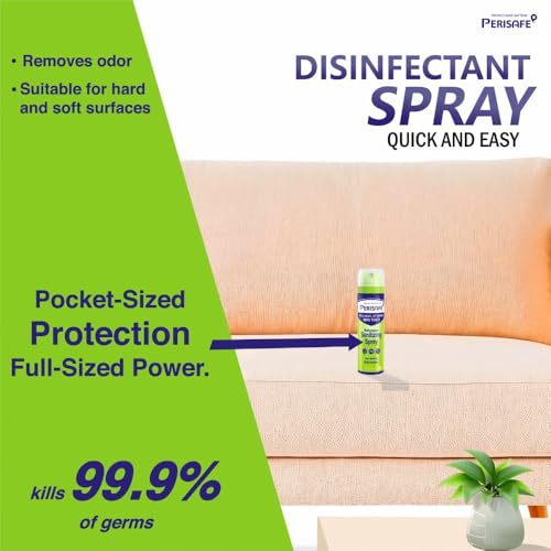 Image of PERISAFE Zero Touch Multipurpose Sanitizing Spray 50 ml For Hard & Soft Surface | Pocket Size | Kills 99.9% of Germs And Bacteria | Pack of 3