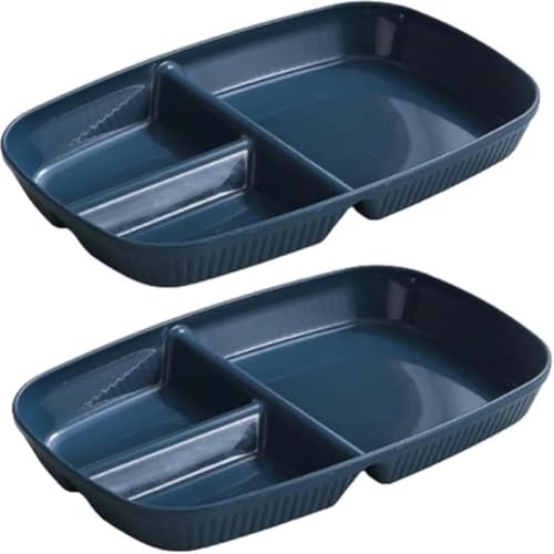 Xiraivke10 個セットランチプレート クリームベージュカフェ風 仕切り深め分割ディナートレイ 軽量割れにくいすくいやすい 電子レンジ食洗機対応 子供用食器ワンプレート サラダ皿フードトレイランチコンテナ