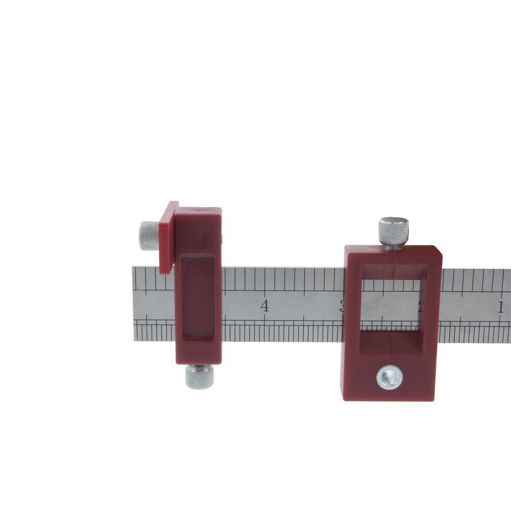 Milescraft 1340 Hardware Jig - Guida per trapano regolabile per installare rapidamente maniglie di armadio/cassetto, manopole e tiri. Modello hardware per armadietti, maschera guida foratura legno,