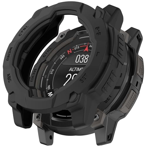 Coque Garmin Instinct E 45mm antichoc silicone noir flexible