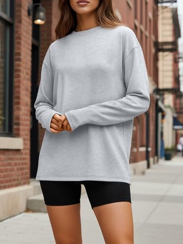 Image of Trendy Queen Womens Oversized Long Sleeve Shirts Fall Tops 2026 Basic Tees