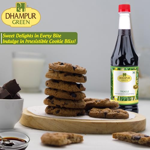 Image of Dhampure Speciality Treacle Cane Sugar Syrup 2 x 800ml (1600ml) | Unsulphured Cane Molasses | Rich Treacle Flavour | Baking & Cooking | No Artificial Colours | No Preservatives