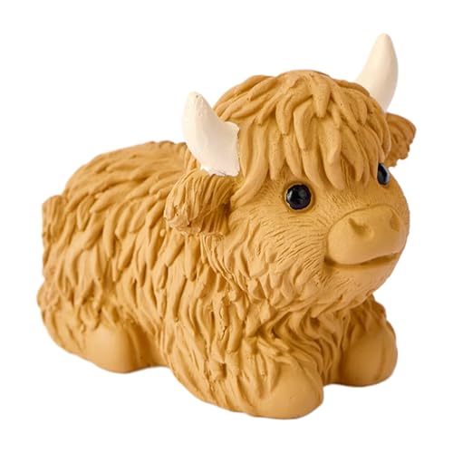 Figurine de vache des Highlands idée cadeau déco originale pour étagère - 8