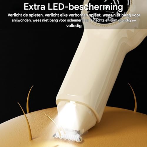Tondeuse à poils d'animaux rechargeable et ponceuse à ongles LED pour un toilettage sans stress - 5