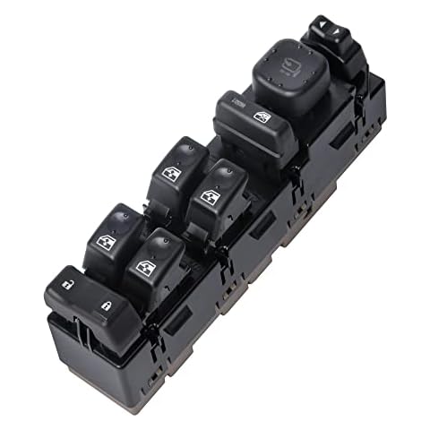 15883319 Driver Side Power Window Switch with Folding Mirror Switch Fit for 2003-2006 Chevrolet Silverado Avalanche Suburban Tahoe, GMC Sierra Yukon, Escalade, Hummer H2, 920-022 Replaces DWS 394 Cover