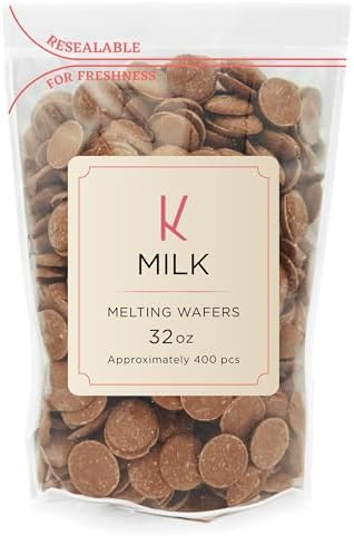 K Chocolate Melting Wafers Bulk Perfect For Dipping, Deserts, Baking And More (2 Pound, Milk)