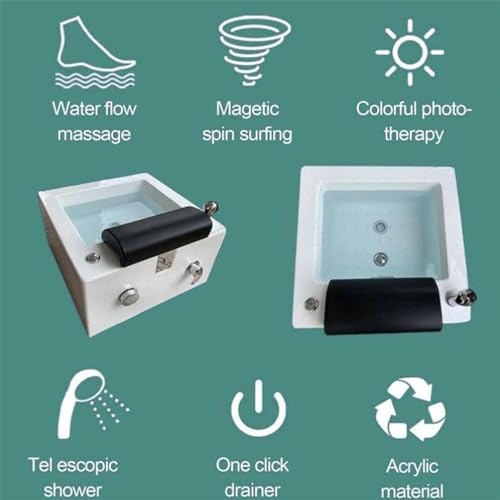 Bañera de masaje para pies acrílica portátil miniatura 2