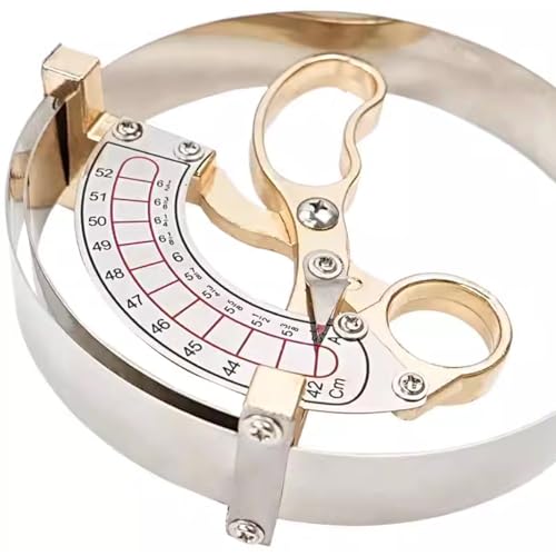 Scissor Type Compass Hat Size Measuring Tool Hat Ruler Cap Size Manual Mesuirng Tool (S 42-52cm)