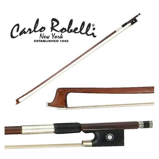 Carlo Robelli Brazilwood Violin Bow (1/2 Size)
