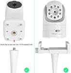 Tablette de caméra de montage pour bébé Moniteur compatible avec les optiques pour nourrissons DXR 8 & DXR-8 Pro et la plupart des autres moniteurs de bébé, Support universel de caméra pour bébé avec une connexion filetée 1/4,Attaches à étagères de lit bébé