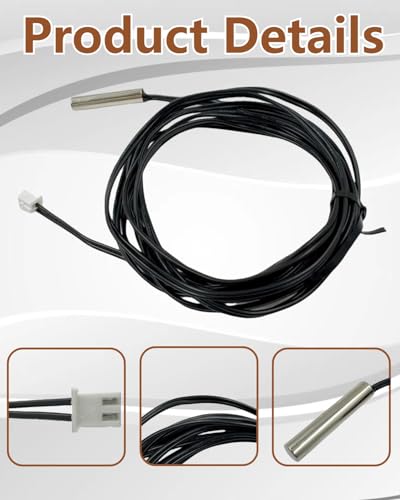 1 pack 2009853 ntc thermistor assembly for fixing either the t3 or t4 fault on your ice maker compatible with manitowoc ice machine temperature sensor