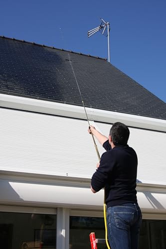 Multirex pulvérisateur Manuel Haute portée 10 m, sans électricité, Aspiration Externe, Tuyau 4 m, Lance 60 cm, 7 Buses, Laiton et Joints Viton pour démoussage toitures façades et Jardin. – vue 9
