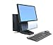 Ergotron 33-326-085 Neo-Flex All-In-One Lift Stand - Stand for LCD display/CPU - black - screen size: up to 24 inch - mounting interface: 100 x 100 mm, 75 x 75 mm