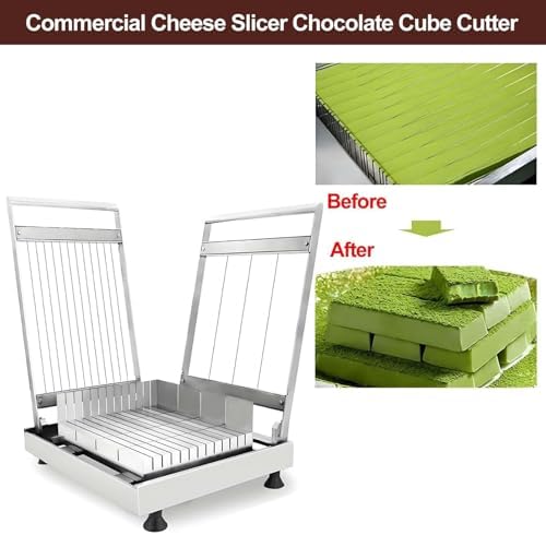 Chocolate Cutter, Heavy Duty Stainless Steel Cake and Cheese Cutting Tool, Kitchen Butter Wire Cutter for Block Chocolate