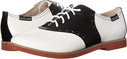 Eastland Oxford feminino Sadie, preto/branco, 39 M EUA, Preto/branco, 39