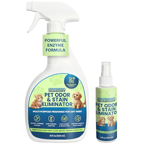 Loncomay Enzyme Cleaner for Dog & Cat Urine, Pet Urine Odor Eliminator...