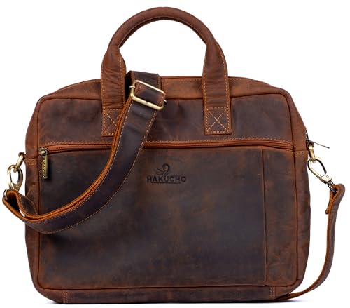 Bolso Vintage de Cuero para Laptop 16 Pulgadas miniatura 1