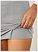 SOLY HUX Women's Mini Skirt Skorts Y2k Split Zipper Side Stretchy Pencil Bodycon Skirts with Shorts Underneath Plain Light Grey Small