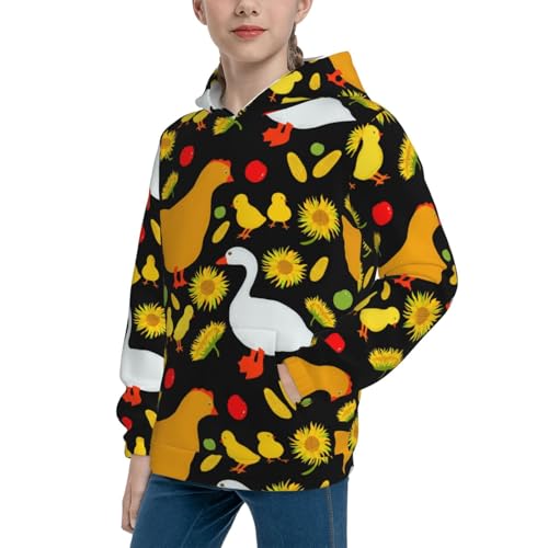 Farm Goose Kid Hoodies Boys Sweatshirts Girls Pullover with Pocket2