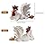 PUXING White Rooster Statue - Enchanting Posture, Lying Down, Winking, Garden Decor