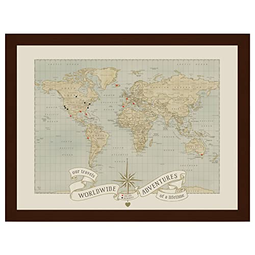 Push Pin Travel World Map