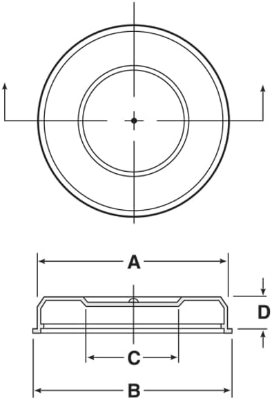 Caplugs STP-2-1/4-TAB STP Series, Shallow Tube Plugs for Packaging Tubes, White Low-Density Polyethylene (LD-PE), Nominal Tube ID 2.25", Plug ID 2.258" x Plug OD 2.36", Pack of 11400 (PP22501ONE)