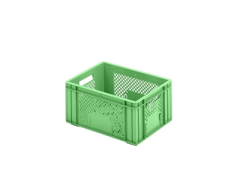 PROREGAL CHEFGASTRO SuperSparSet 8x Eurobehälter Obst- und Gemüsekasten | HxBxT 19x30x40cm | 18 Liter | Grün | Obst-Gemüsekiste, Obstkorb, Transportbox