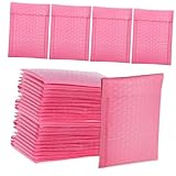 Veemoon 30 Stück Rosa Selbstklebende Versandtaschen für Kleine Unternehmen mit Luftpolsterfolie für Sicheren Transport von Schmuck und Handarbeiten