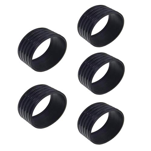 image for LoveinDIY 5Pcs Tennis Racket Handle Rubber Ring Stretchy Tennis Racque